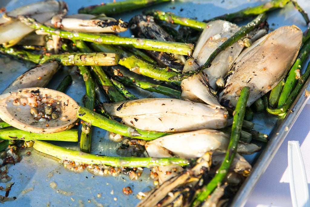 Charred Endive with Warm Caper-Whole Grain Mustard