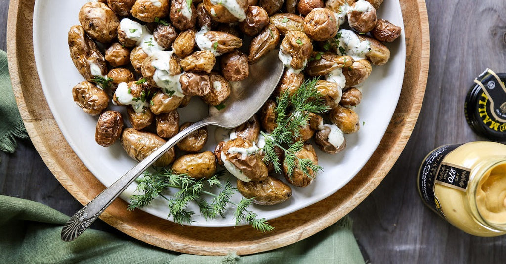 Breakfast Potatoes With Faux Hollandaise Sauce