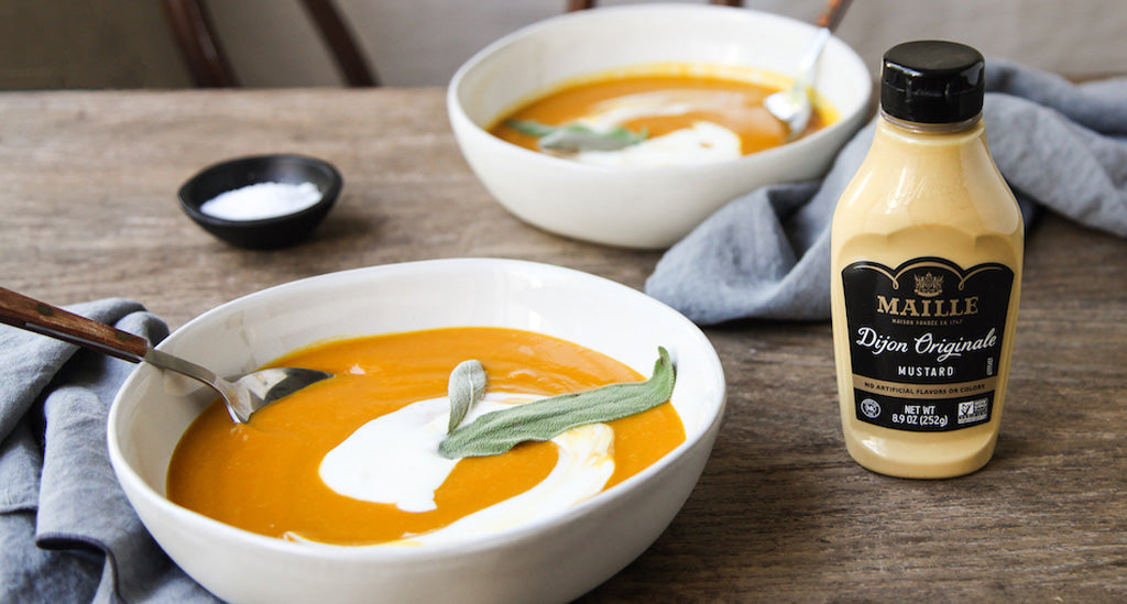 5 Ingredient Maille Dijon Pumpkin Soup
