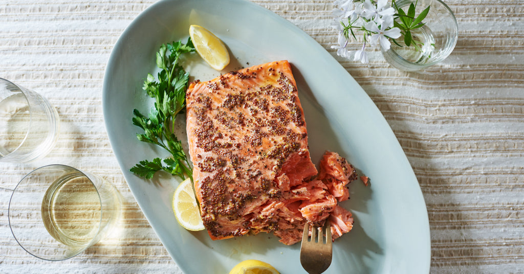 Mustard Coated Salmon