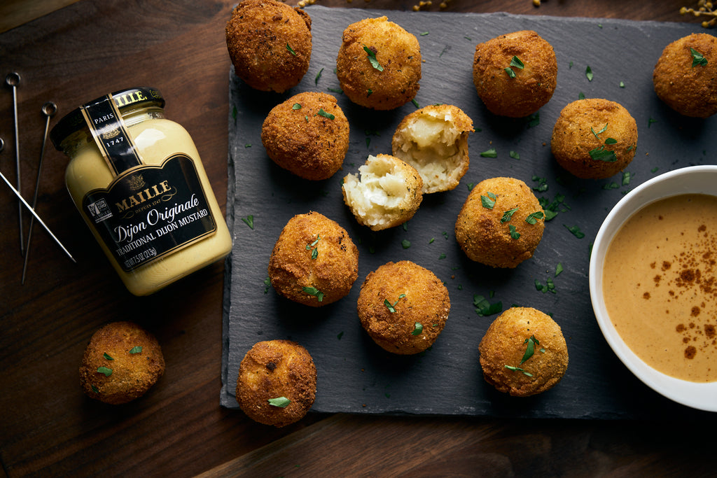 Crispy Spiced Cheese Stuffed Mashed Potato Bites
