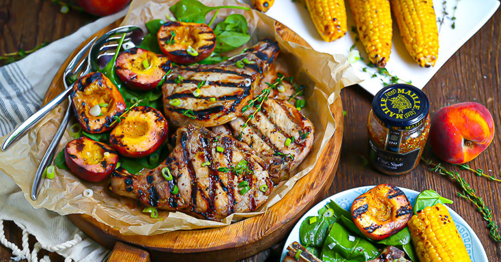 Mustard Glazed Pork Chops
