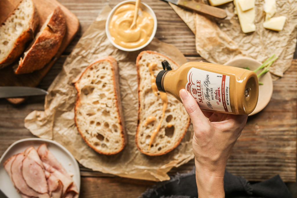Hot Honey Dijon Ham + Cheese Sandwiches