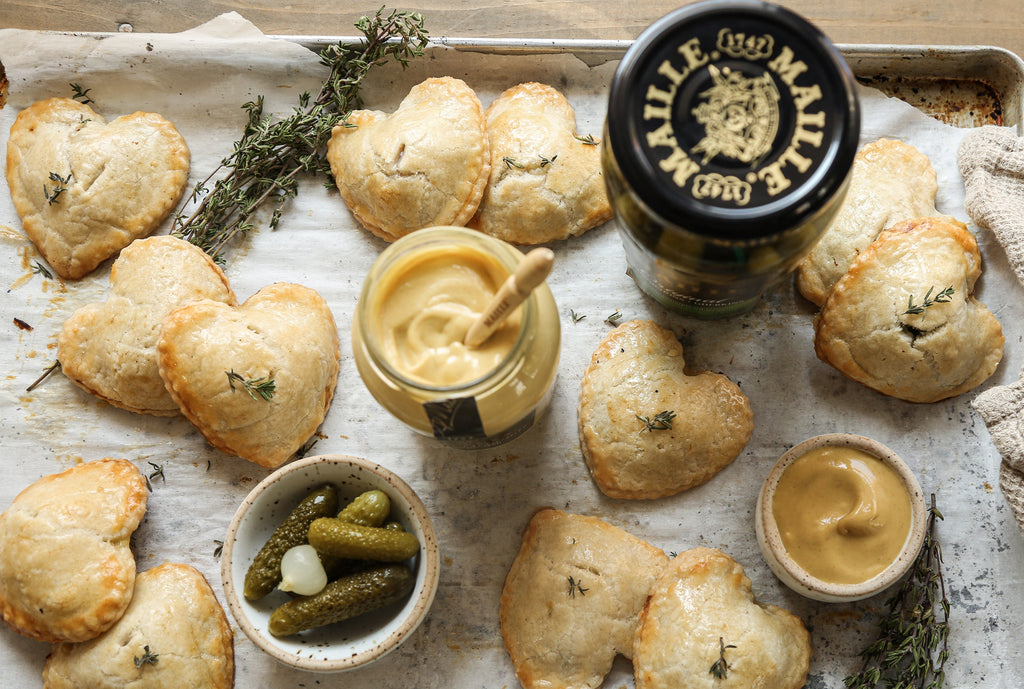 Maille Dijon Ham + Cheese Hand Pies