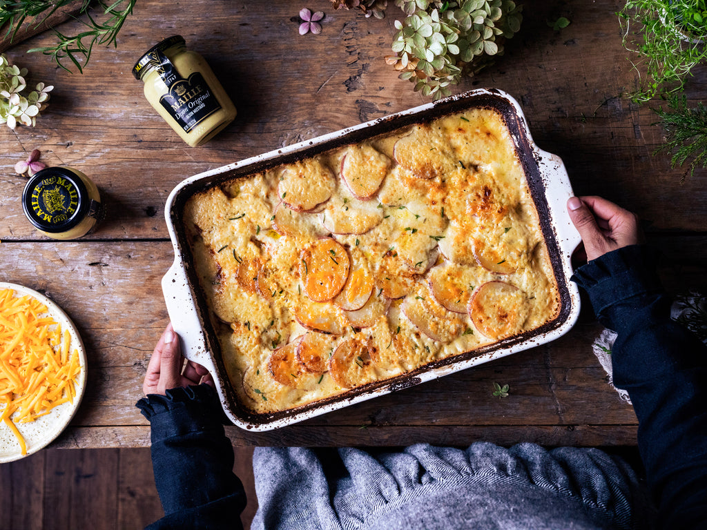 Creamy Maille Scalloped Potatoes