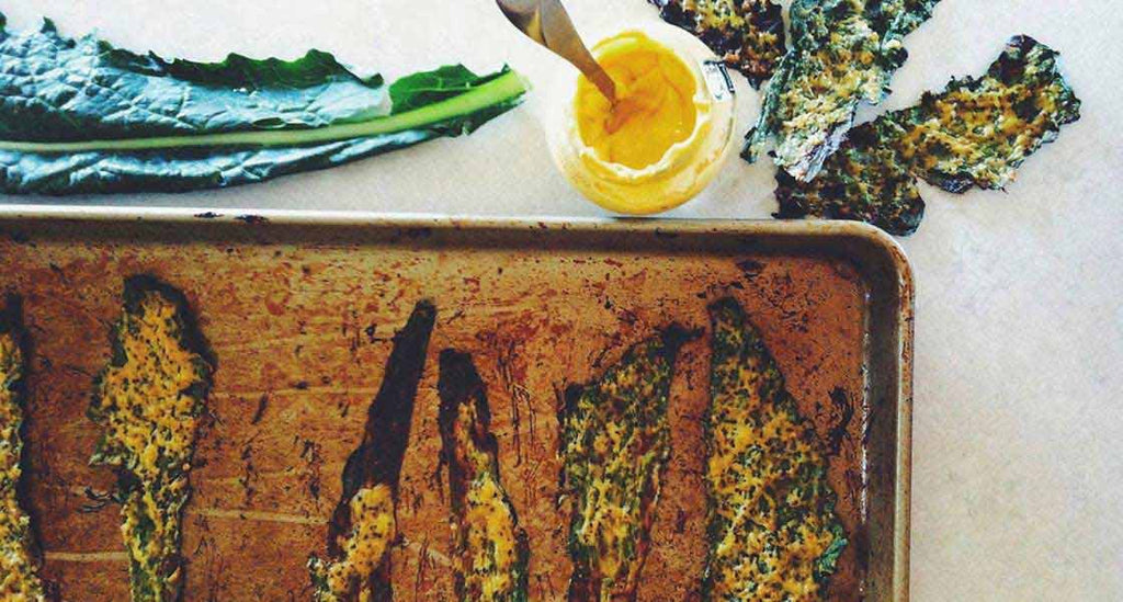 Dijon Mustard Kale Chips