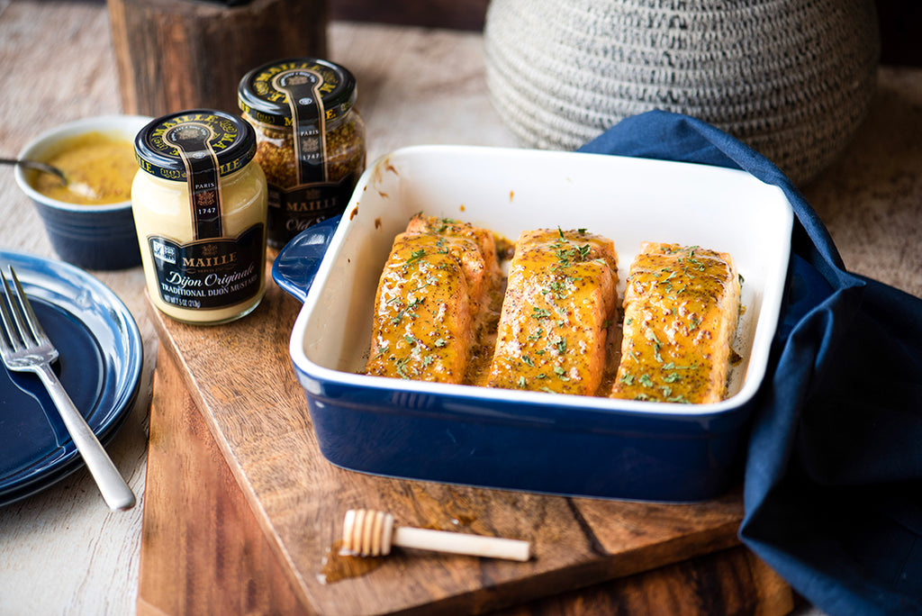 Honey Mustard Glazed Salmon