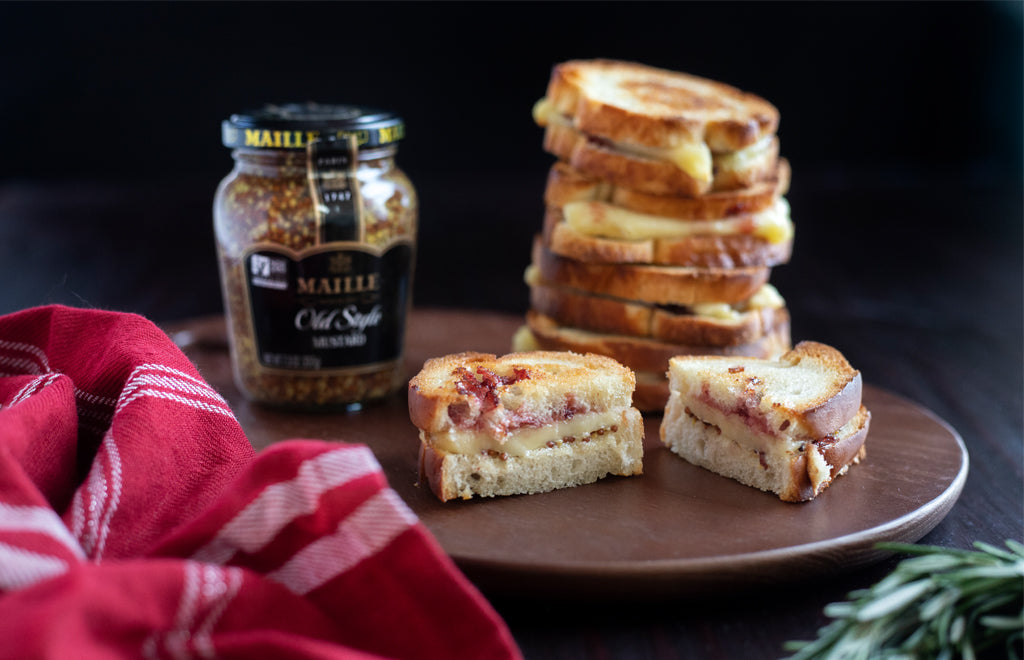 Mini Brie and Jam Grilled Cheeses