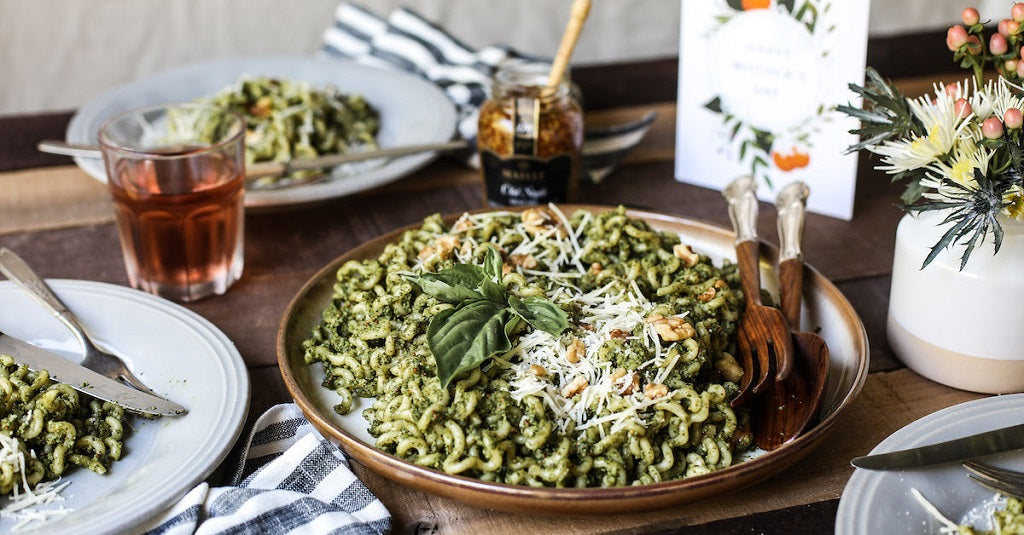 Dijon Pesto Sauce with Pasta