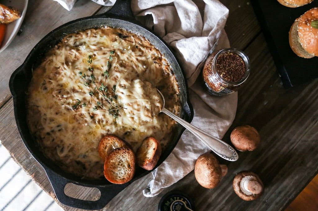 Caramelized Onion & Mushroom Dijon Dip