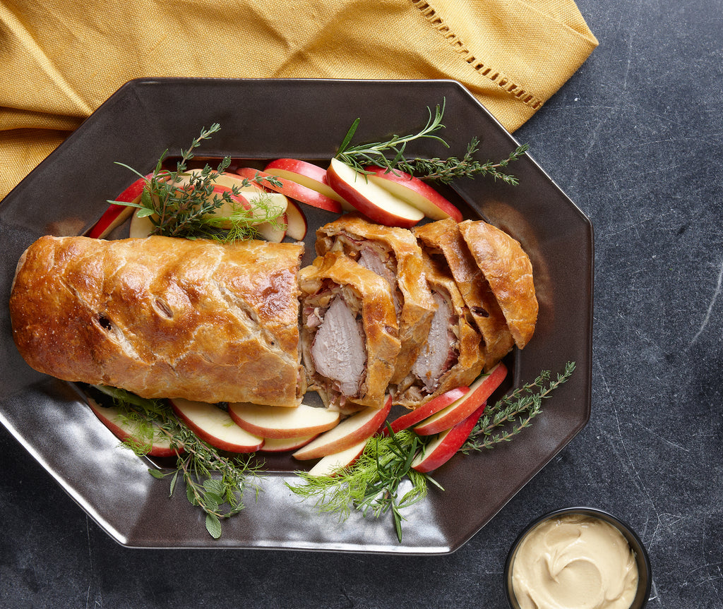 Pork Wellington with Fennel, Apples, and Dijon