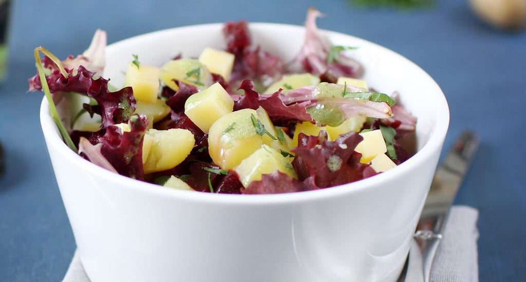 Potato Salad with Beetroot and Diced Comté