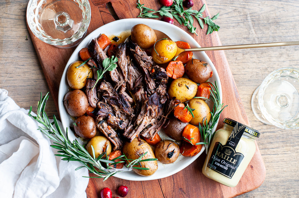 Maille Dijon Crusted Pot Roast