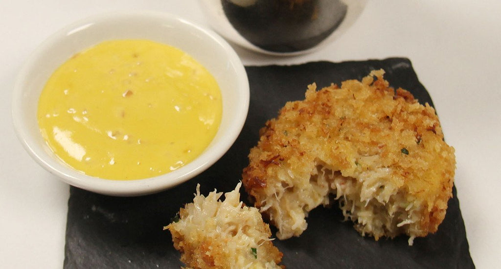 Crab Cakes with Sweet Mustard Sauce