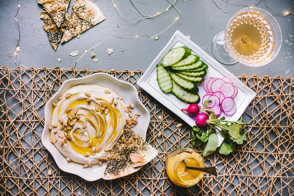 Honey Dijon Hummus Platter