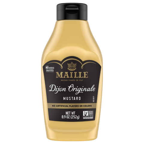 Maille Dijon Original Mustard Squeeze No Sulfates, 8.9oz